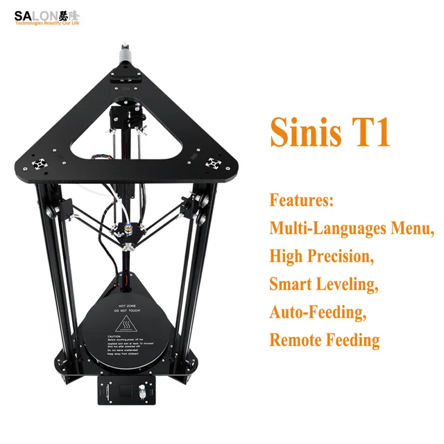 Best Offers Sinis T1 T1-LE Intelligent Leveling Laser Engraver Optional 3d Printer 180*320mm Build Size Pulley Guide Desktop Impressora 3d 