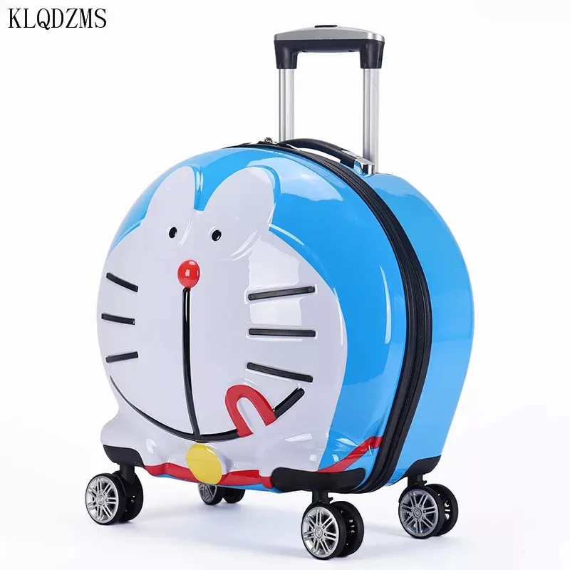 

KLQDZMS 20Inch Cartoon Tinker Cat Kids Rolling Luggage Travel Suitcase Spinner ABS＋PC Carry-Ons Boarding Box For Children