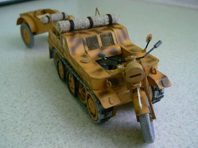 

DIY Paper Model German Motorcycle Kattenkrad' Hk-101 WW II Boy Gift Papercraft 3D Puzzle