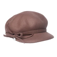 Женская шерстяная Козырьки Шляпы, Женская Осенняя Зимняя шерстяная шапка, Женская восьмиугольная шапка для девушек, английская Ретро мода, теплая шапка для волос, B-8771