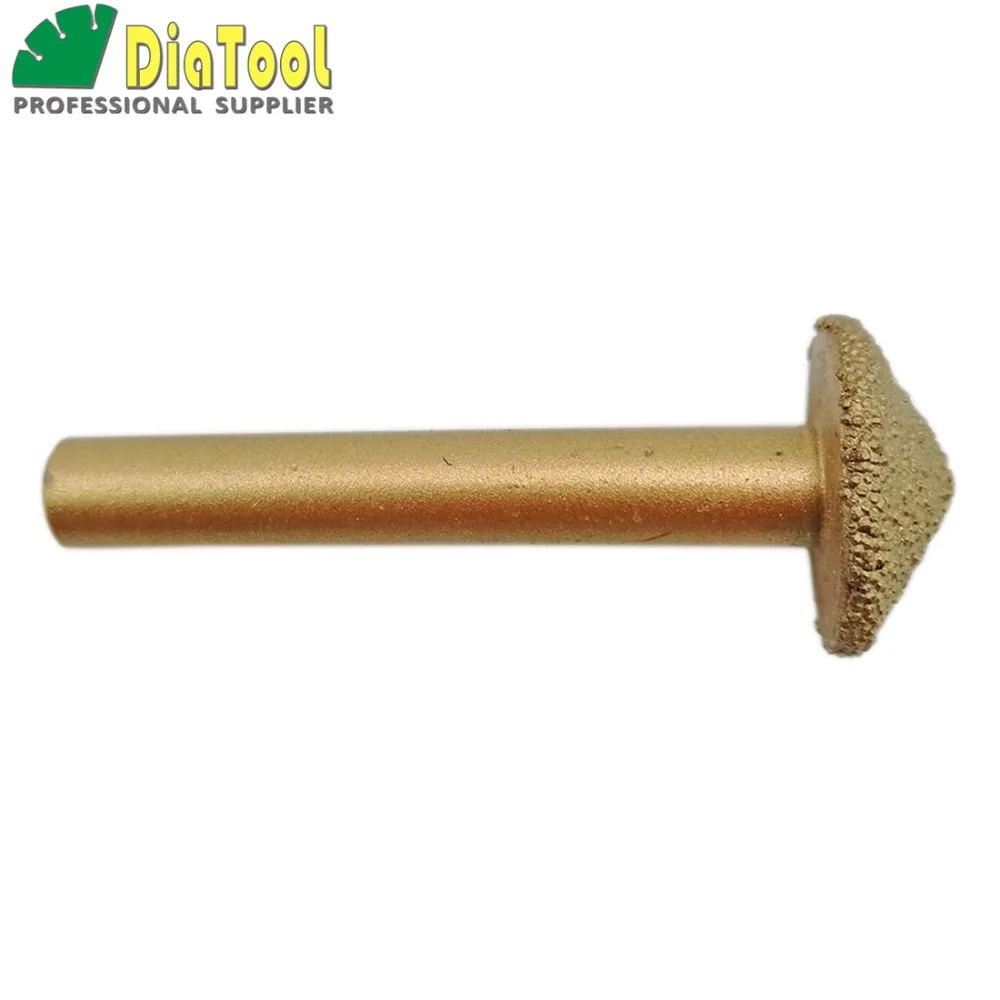 2pcs 3D CNC vacuum brazed diamond engraving bits for stone, Max diameter 20mm 120degree, 8mm shank