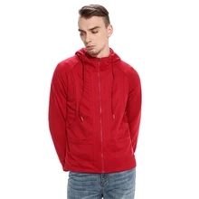 Autumn Men’s Solid Zipper Hoodie Thick Fleece Hoodies Hoody Teenager Tops Sportswear Boys Hip Hop Coat Male Clothes High Quality