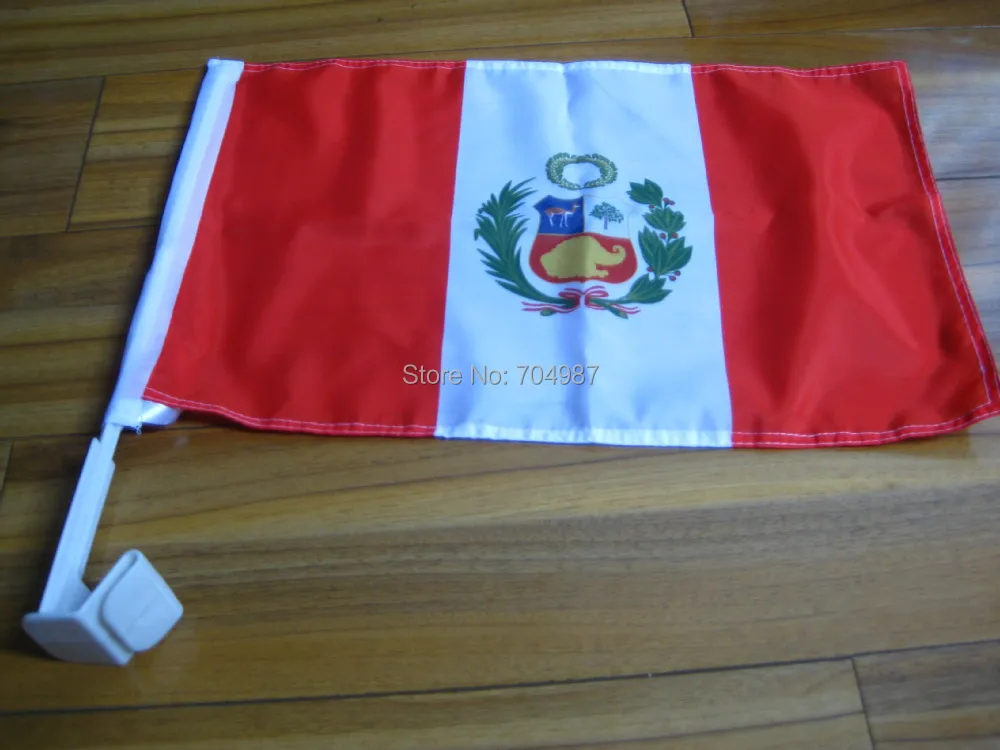 

30 x 45 cm Peruvian Peru car window banner flag free shipping