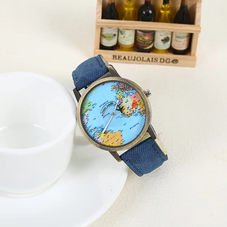 ЖЕНСКИЕ НАРЯДНЫЕ часы винтажные мужские для путешествий на самолете джинсовые