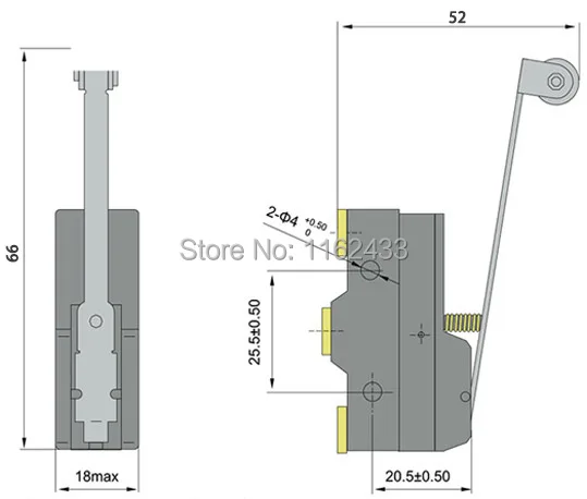 LXW5-11G1 micro switch drawiing
