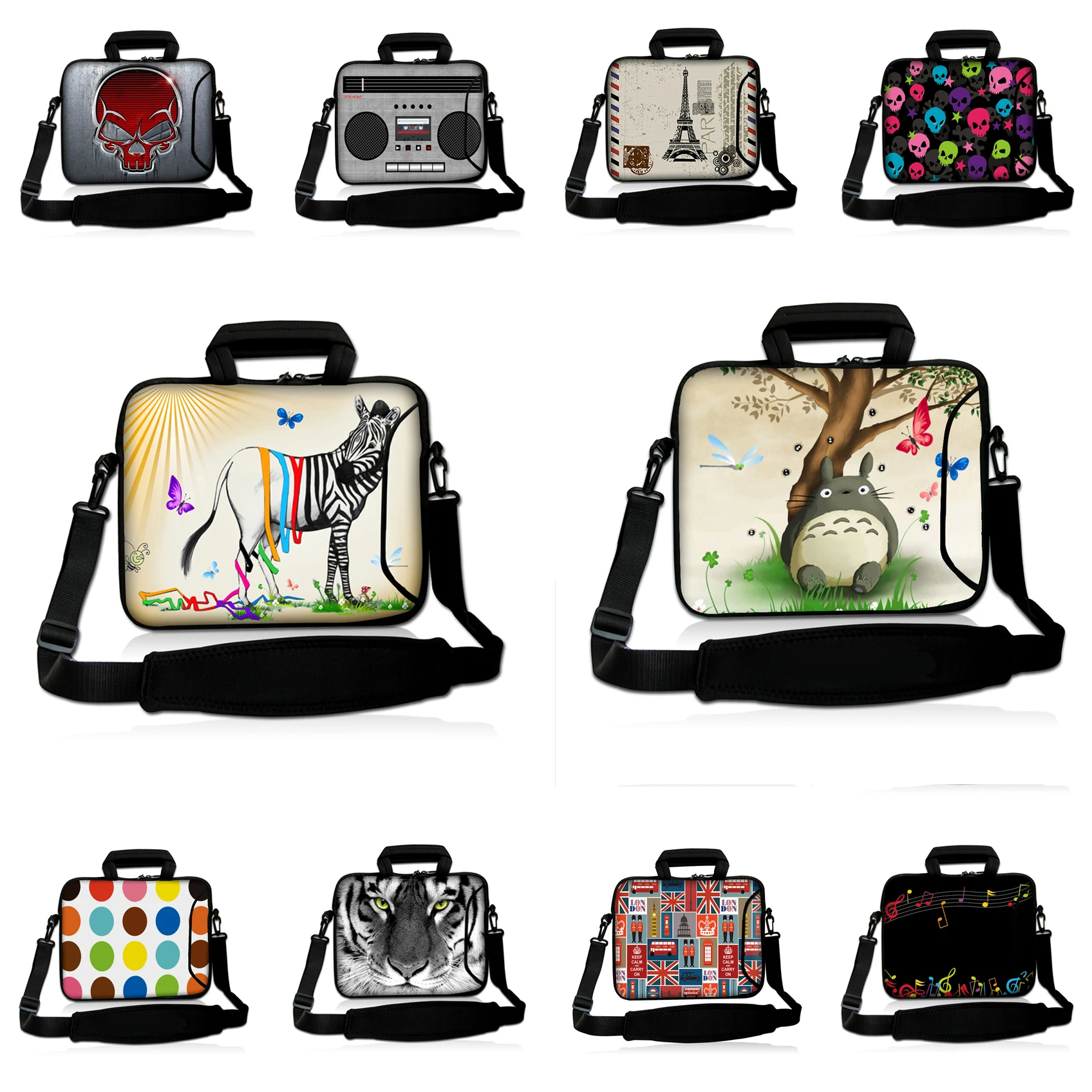

Notebook Computer Shockproof Bags Cases For Apple Lenovo Acer HP 16.8" 17" 17.3" Messenger Laptop Protector Bag + Handle Pocket