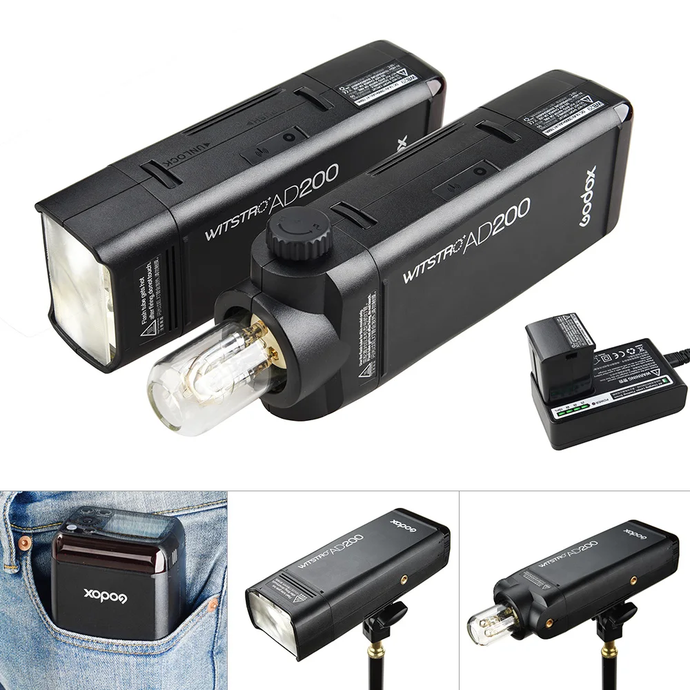 Godox Вспышка аксессуары ttl Speedlite с 2 светлыми головками GN52 GN60 1/8000 s HSS Встроенный 2,4 г для цифровой зеркальной камеры Nikon Canon EOS камеры
