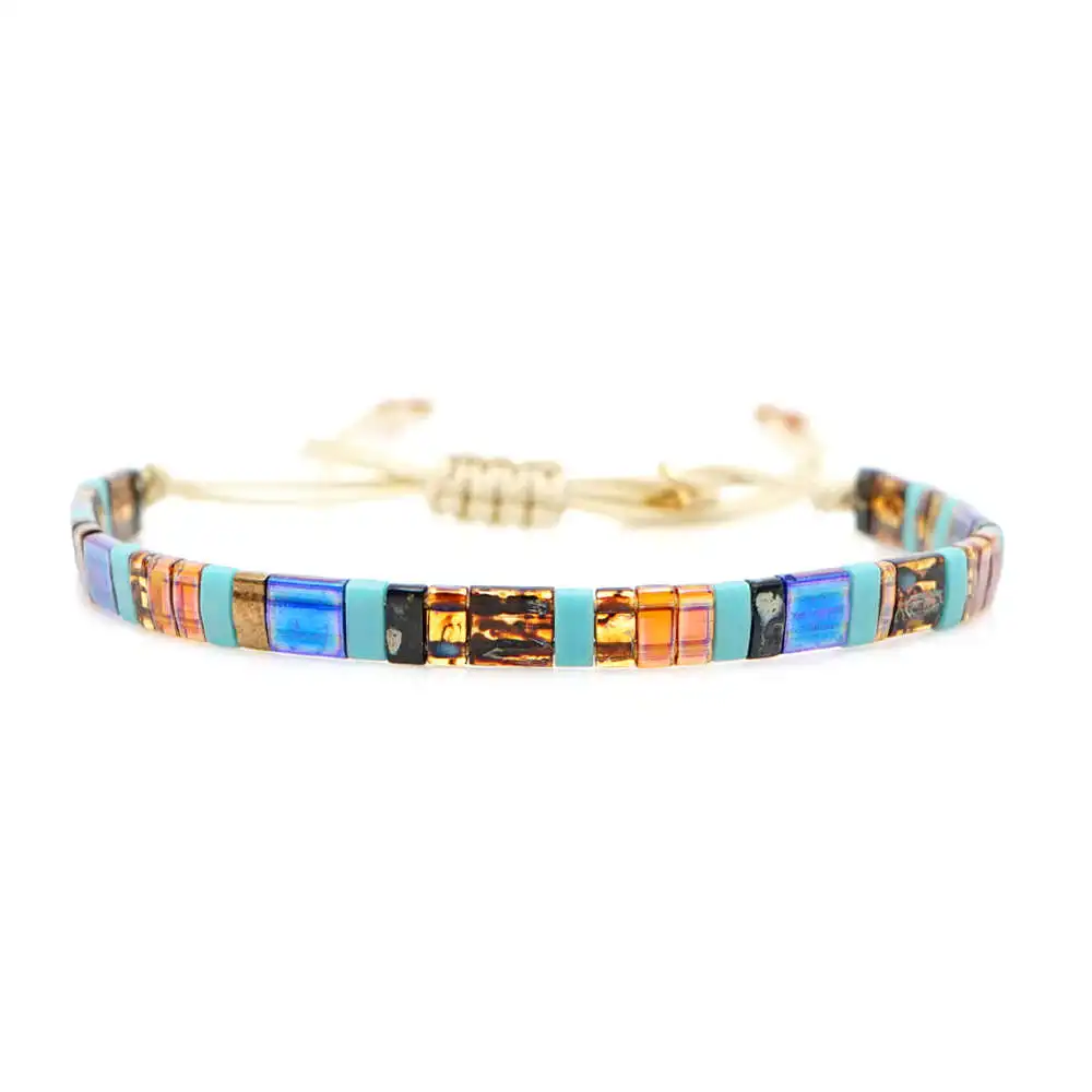 Go2boho MIYUKI браслет женский богемный Летний Пляжный ювелирный браслет мужские винтажные бусы Tila Pulseira Mujer подарок Новинка