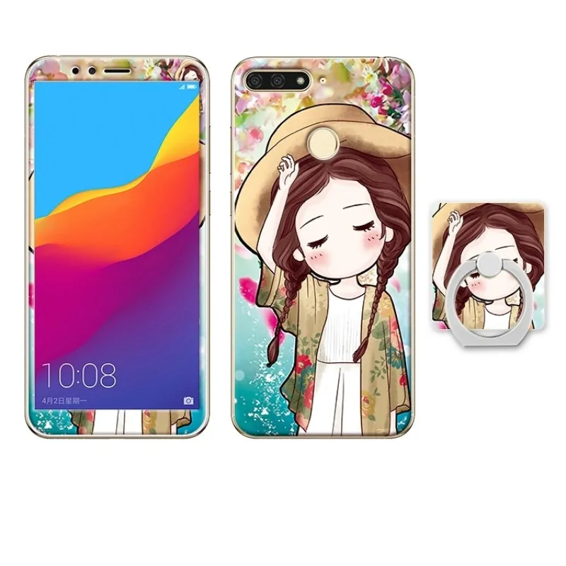 Huawei Y6 2018 honor 7A pro enjoy 8e case cover glass screen protector (11)