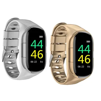 

Heart Rate Blood Pressure Wristband 2-in-1 Bluetooth 5.0 Fitness Bracelet Wireless In-ear Type Headphone