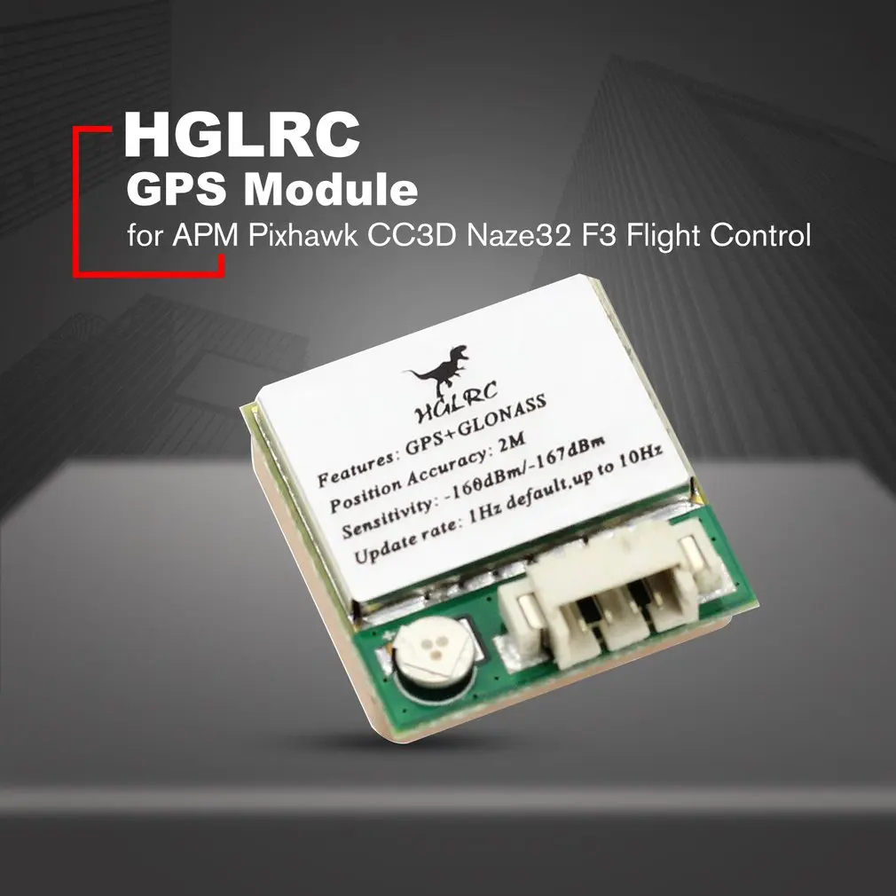 

HGLRC 2M GPS Module for APM Pixhawk CC3D Naze32 F3 Flight Control Controller For RC Camera Drone Parts Accessories