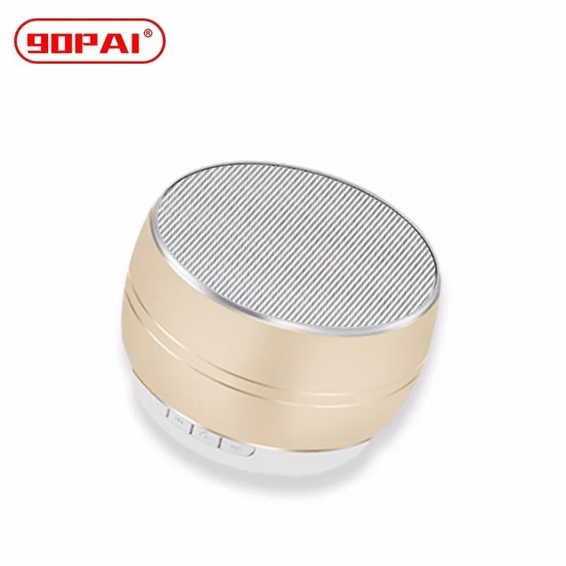 

90PAI LED Light Bluetooth Speaker Column Mini Portable Stereo Sound With Microphone Support TFCard FM Radio USB AUX Music Player
