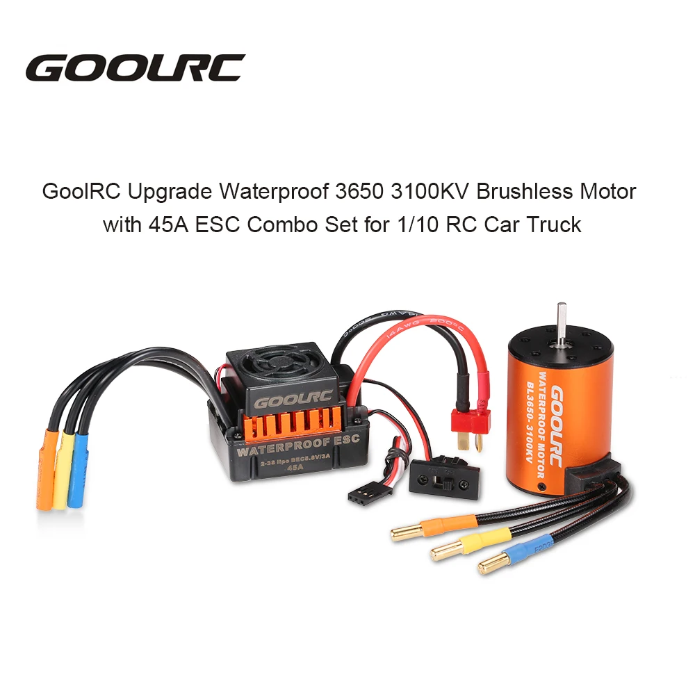 GoolRC обновлённый Высококачественный водонепроницаемый 3650 3100KV бесщеточный