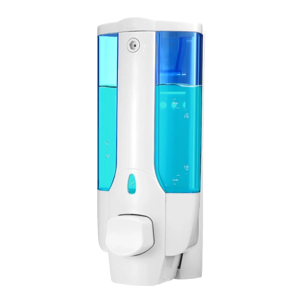 

Liquid Soap Dispenser Wall Mounted 350ml Plastic Shampoo Shower Gel Dispensers Hand Sanitizer Lock Design For Bathroom Kitchen