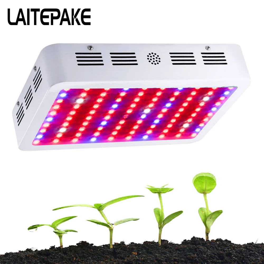 

LAITEPAKE II 1000W Double Chips LED Grow Light Kit Full Spectrum 410-730nm For Indoor Plants and Flower Phrase Very High Yield