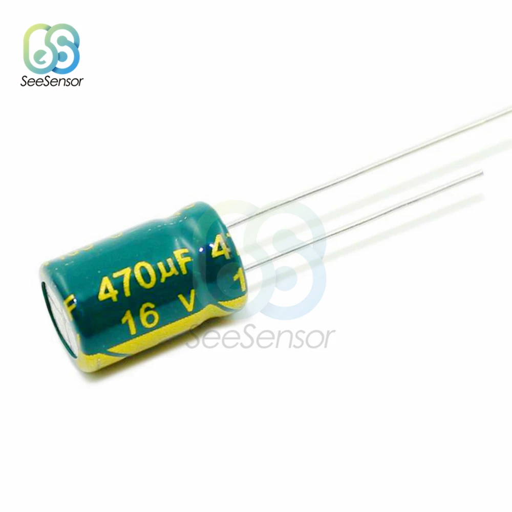 

50pcs High Frequency LOW ESR Aluminum Electrolytic Capacitor 16V 470uF 8x12mm