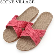 Летние льняные тапочки со стразами; повседневные разноцветные домашние тапочки; домашние тапочки для влюбленных женщин и мужчин; 13 цветов