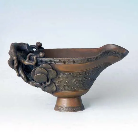 

ATLIE BRONZES Chinese supreme emperor drinking cup bronze decoration China's Valuable antiques collection High-end gifts