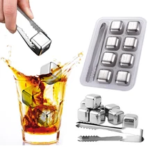 Ice производитель кубиков нержавеющая сталь Форма для льда DIY Desert коктейль виски сок пиво Винодельня квадратный плесень кухня напиток гаджеты