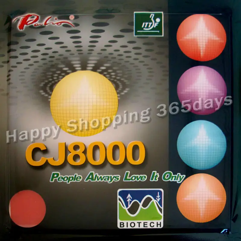 Palio CJ8000(BIOTECH) pips-in настольный теннис/pingpong Резина с губкой(H40-42