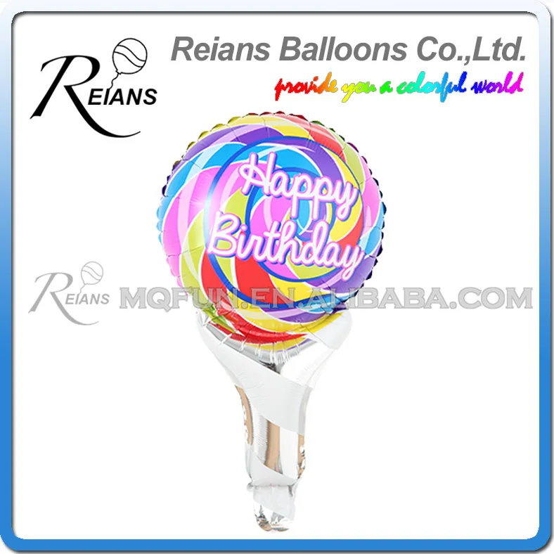 REIANS 51 см милый мультфильм счастливый день рождения леденец фиолетовый ручной