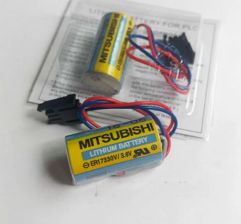 1pc Mitsubishi A6BAT ER17330V 3.6V Li-ion Replacement PLC Battery Size 2//3A New