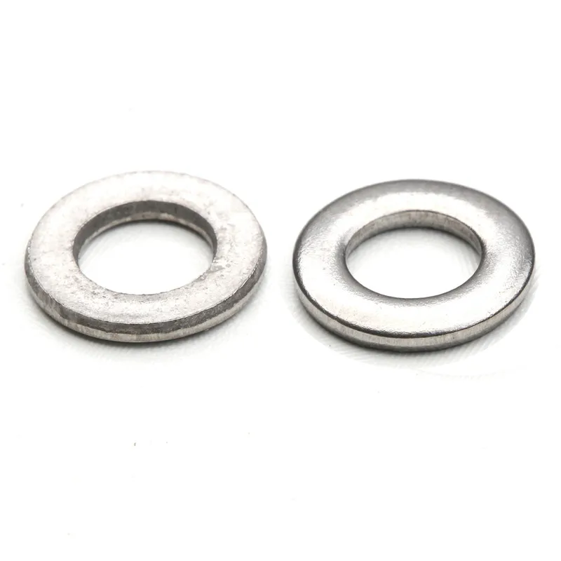 50PCS/Set M6 Stainless Steel Durable Flat Spring Washers Lock Gaskets Fasteners Kit for Truck Vehicle Car Accessories