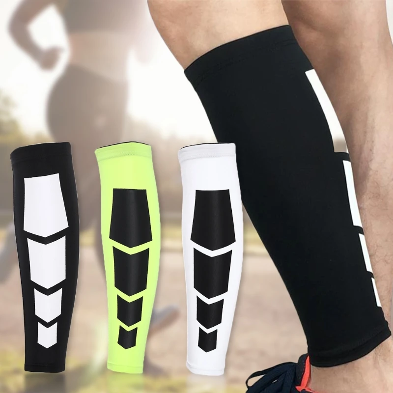1pc Shin Guards Football Leg Calf Compression Sleeve Cycling Running