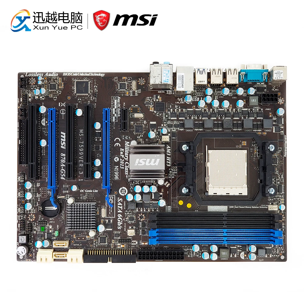 

MSI 870A-G54 Desktop Motherboard For AMD 870 Socket AM3 DDR3 16G SATA2 USB3.0 ATX