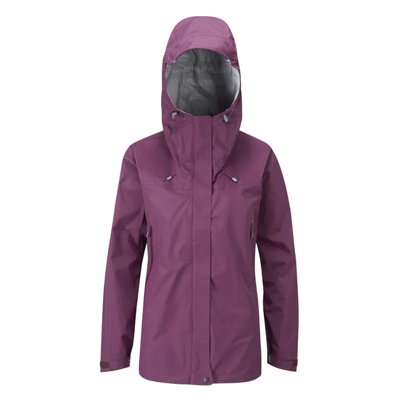 Женская водонепроницаемая куртка легкая складываемая дождевик с капюшоном стильный корпус водостойкое пальто для походов и путешествий - Цвет: Purple