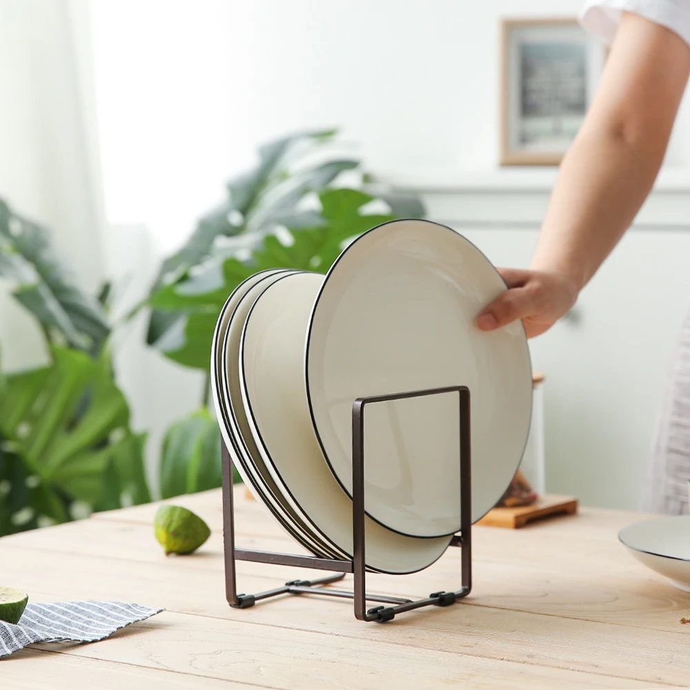 Японский стиль, железная кухонная полка, посуда, сливная стойка, многофункциональная, можно получить миску, тарелку вверх и вниз, два слоя, для хранения на кухне