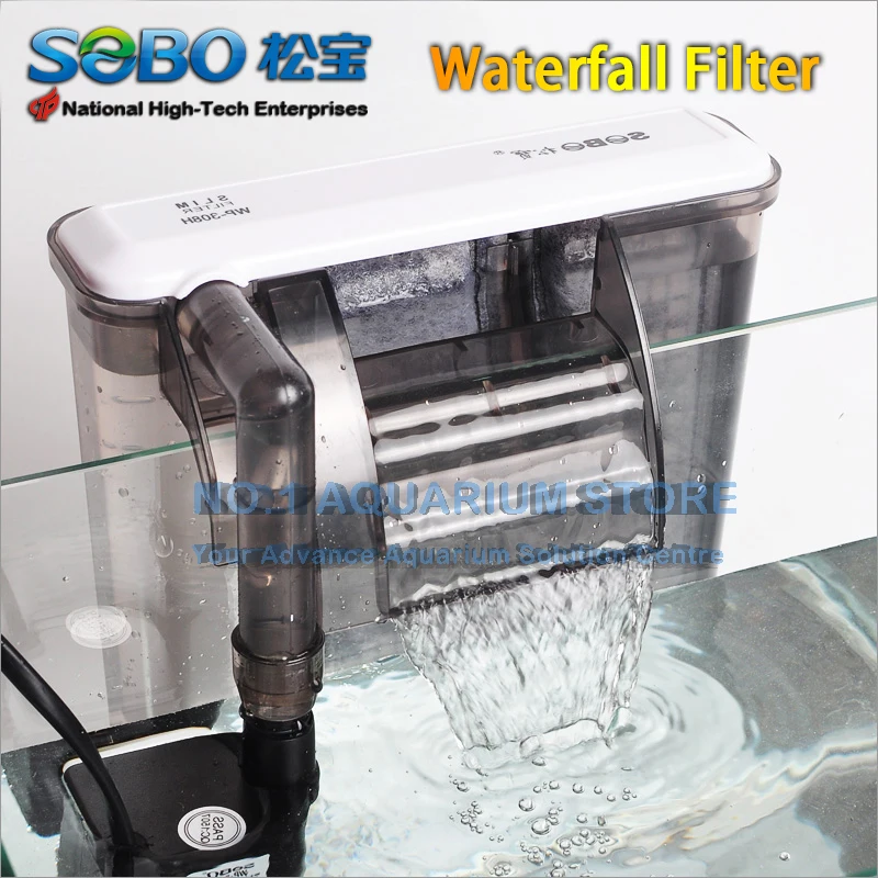 SOBO аквариум повесить на спине водопад фильтр аквариум морской внешний фильтрации тонкий дизайн авторизованный дилер