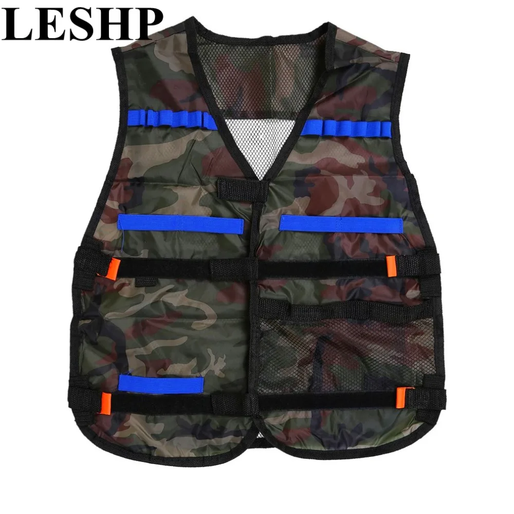 

newLESHP Tactical Hunting Vest Kit For Nerf N-strike Elite Games Camping Military Adjustable strap storage pockets colete tatico