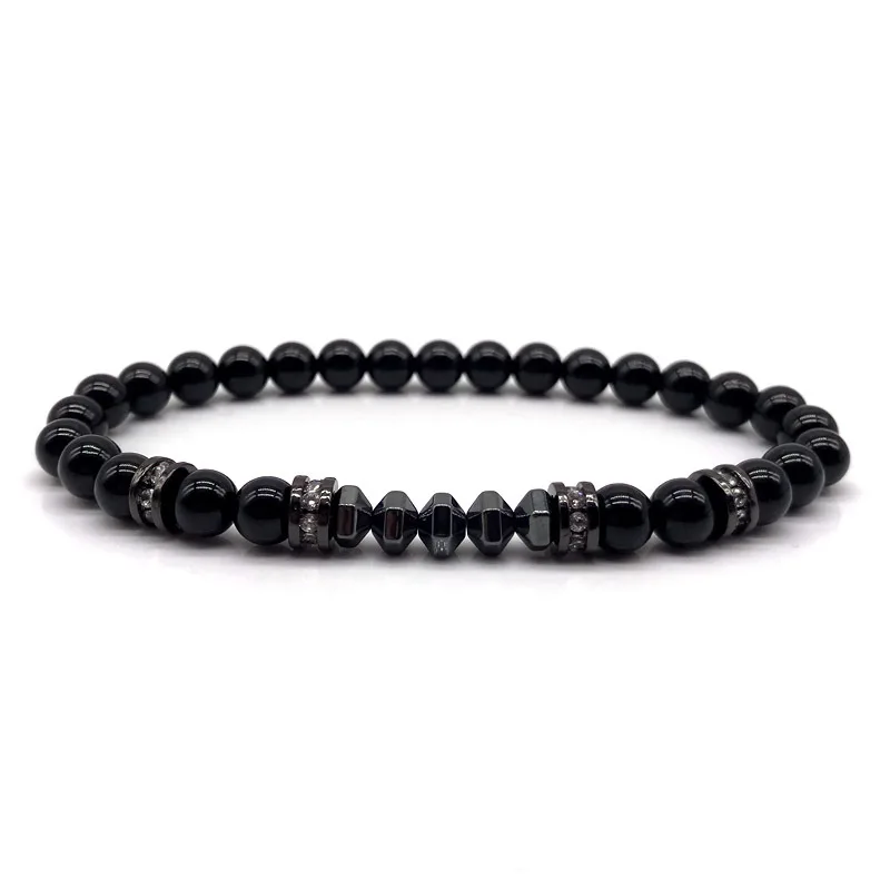 

Men Bead Bracelet 2019 Fashion Simple Bracelet Men Classic Stone Beaded Charm Bracelet For Men Jewelry Gift