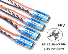 1pcs 2pcs 4pcs Mini BLHeli S 20A 2 4S ESC OPTO for FPV Race RC Helicopter