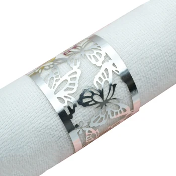 

500pcs laser cut butterfly paper napkin rings free shippment
