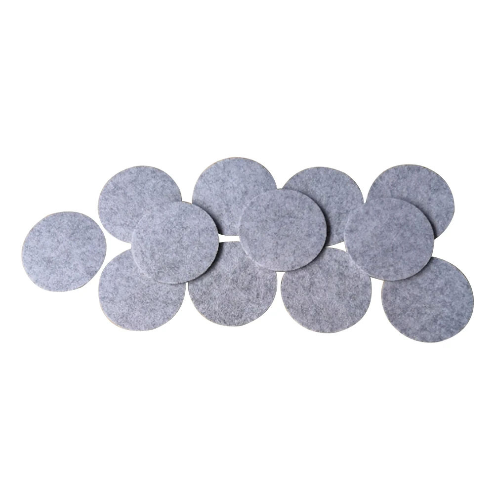 

12pcs Felt Wall Sticker Decorative Round Creative Felt Pin Board Wall Sticker for Office