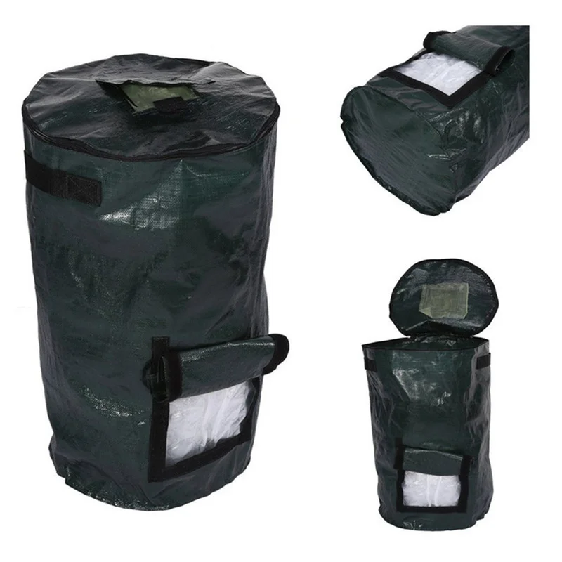 

2 Sizes Food Waste Sink Compost Organic Waste Cloth Planter Kitchen Organic Bag Kitchen Compost Environmental PE Bag Garden