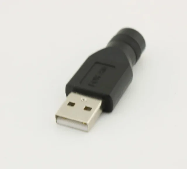 1pcs USB 2.0 A Male To 5.5mm x 2.1mm Female 5V DC Power Supply Adapter Connector