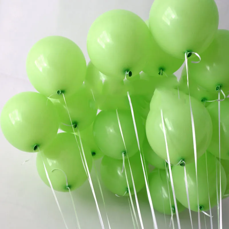 10inch Fruit Green Balloons Birthday Party Balloons Halloween Balloons Baby Shower Christma Wedding Decoration Party Balloons