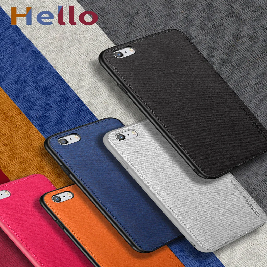 Чехол для телефона 2019 CHENGMAN iPhone 7/8 ТПУ чехлы Ткань моющийся невидимый магнит |