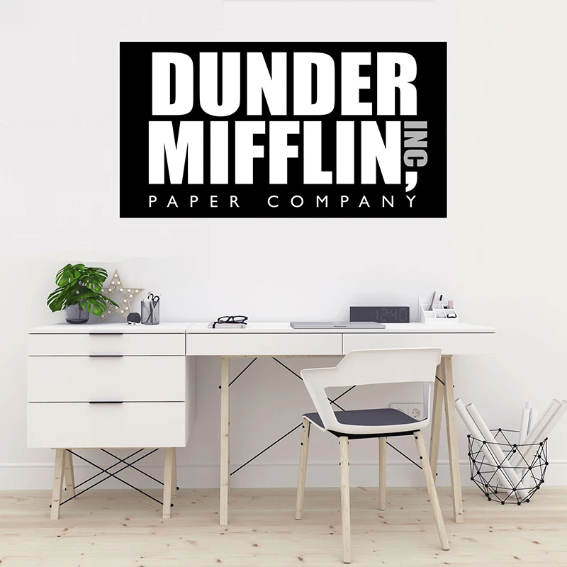 Dunder Mifflin Paper Business enterprise Emblem- The Workplace -Wall Decal Vinyl Sticker for Household Internal Decoration Motor vehicle Personal computer Property Decor ZX599 graphic regarding Dunder Mifflin Name Tag Printable named Dunder Mifflin Paper Small business Brand- The Place of work -Wall Decal Vinyl Sticker for Dwelling Inside Decoration Automobile Laptop or computer House Decor ZX599