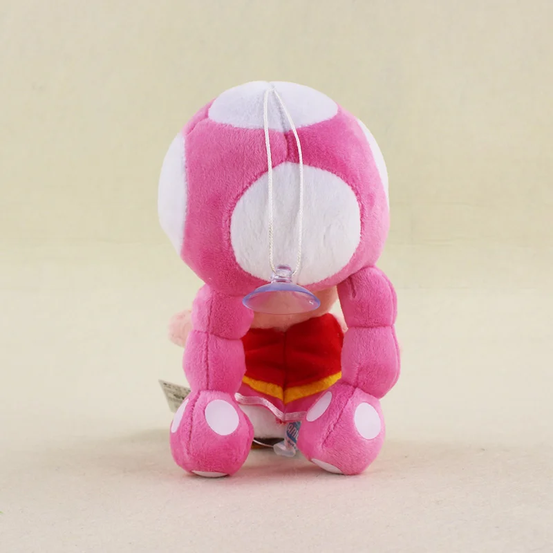 16cm Toadette Plush Toy Super Mario Bros Plush Toys Mushroom Toadette Stuffed Plush Sucker Pendant Toy