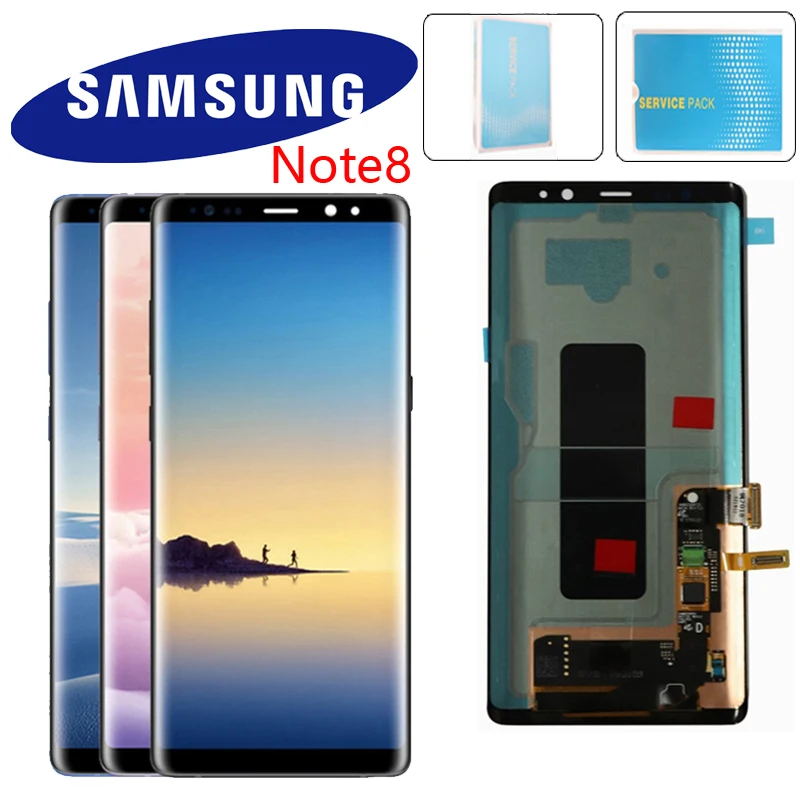 6," дисплей для SAMSUNG GALAXY Note 8 ЖК-дисплей N9500 N9500F SM-N9500F ЖК-дисплей с сенсорным экраном дигитайзер