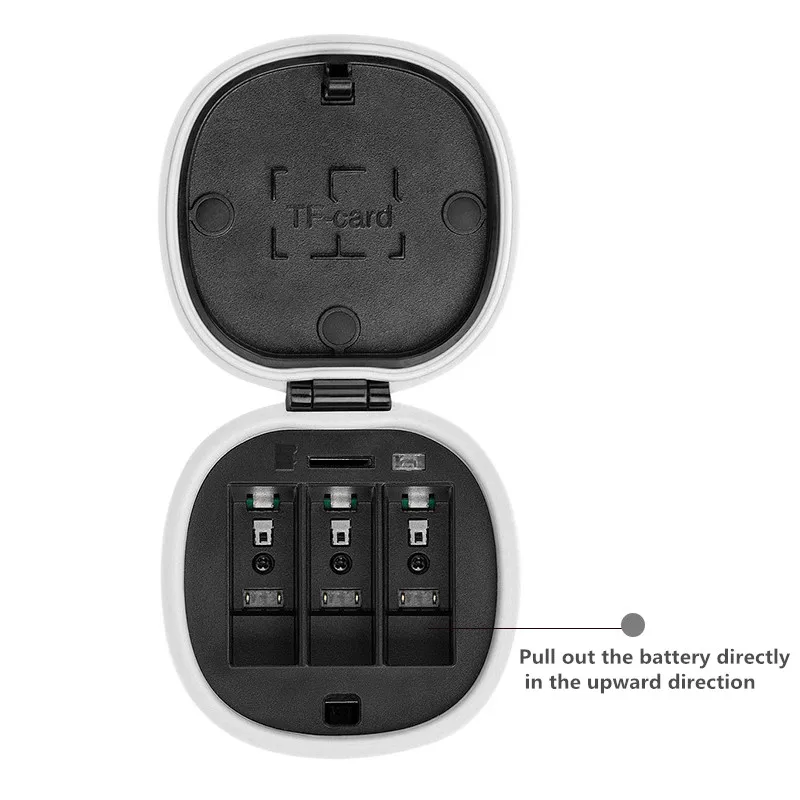 Battery Charger Storage Box Case SD Card Reader and 2 pcs Batteries Set For GoPro Hero 7 Black Hero 5 6 Action Camera Accessories  (16)