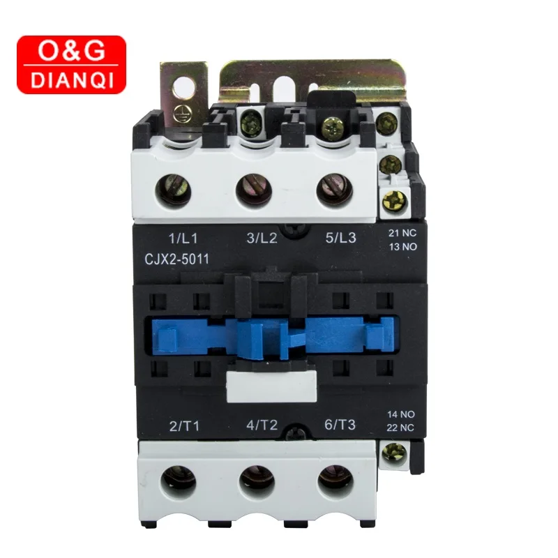 CJX2-1210 AC Contactor 12 Amp 3 Phase 3-Pole NO 380V 50Hz Coil