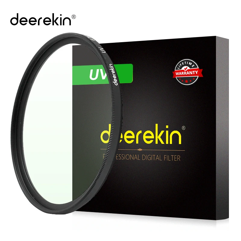 

Deerekin 49mm SLIM UV Filter Lens Protector for Canon 50mm F1.8 STM, Sony FE 55/1.8, E50/1.8 55-210mm, Nikon Digital Camera