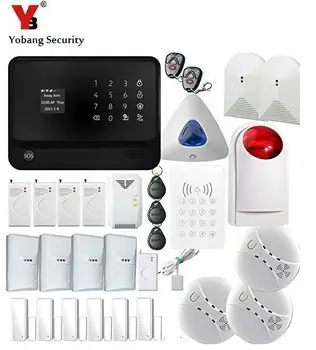 

Freeship WIFI GSM IOS Android APP Wireless Home Burglar Security Alarm System Wireless Photoelectric Smoke Sensor Wireless Siren