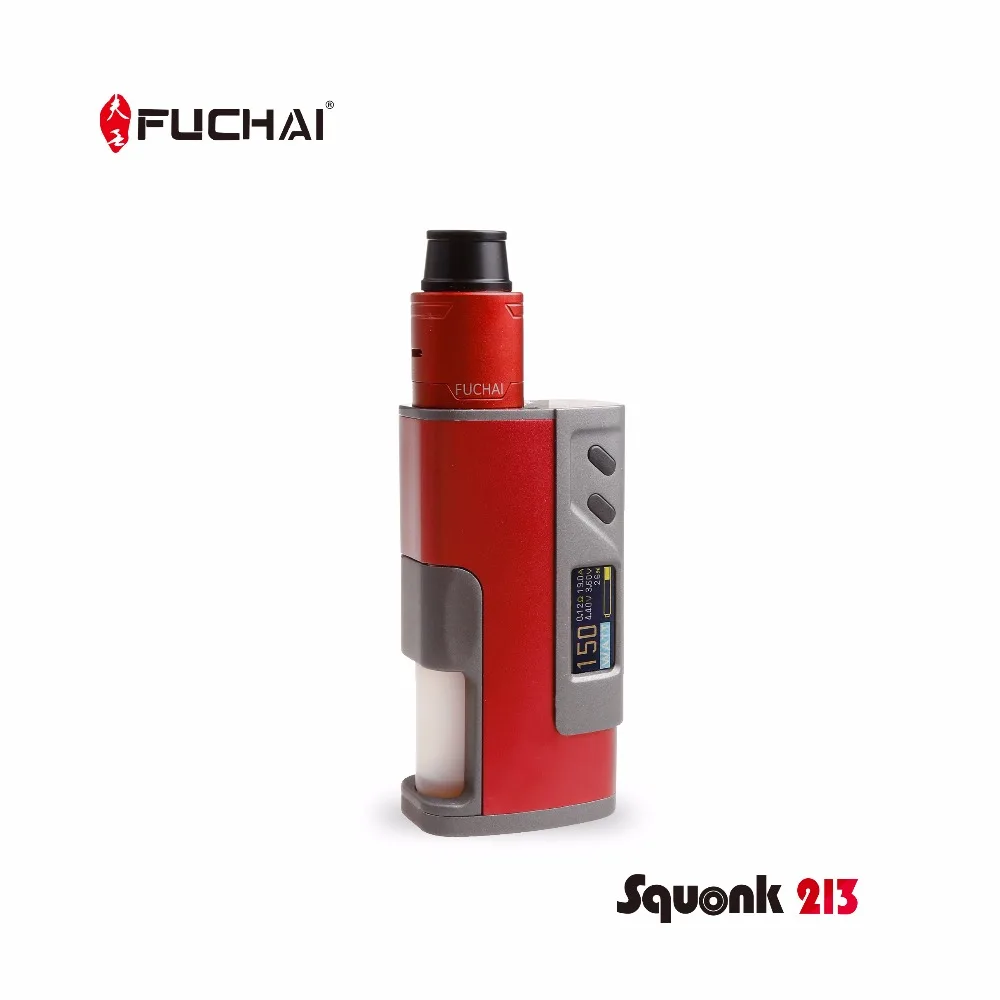 

2017 newest 100% Original 0.96'' TFT color screen 5ml electronic cigarette vape Kit fuchai squonk 213 kit