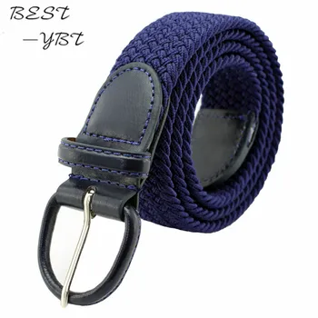 

Men Belt High Quality Elastic Waistband Woven Canvas Fashion Wild Classic Simple Retro Style Boutique Unisex Belt for Women